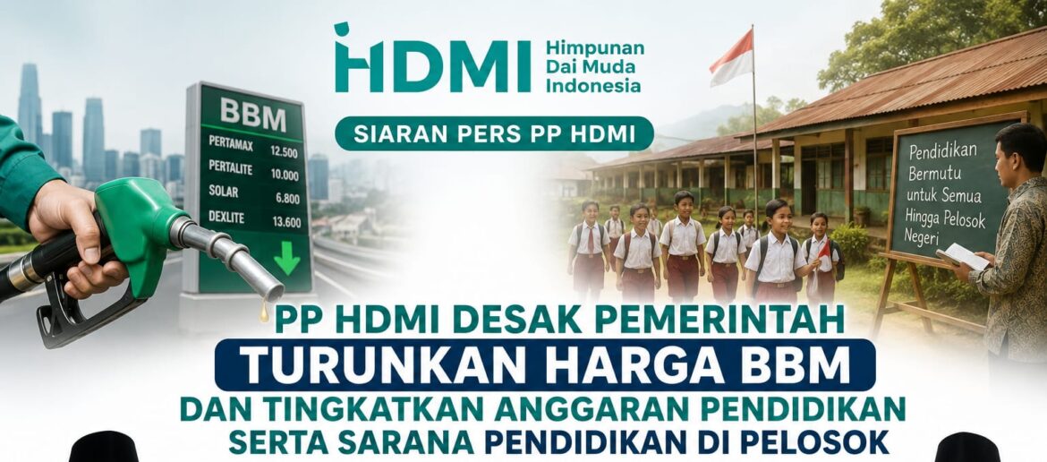 PP HDMI Desak Pemerintah Turunkan Harga BBM dan Tingkatkan Anggaran Pendidikan serta Sarana Pendidikan di Pelosok